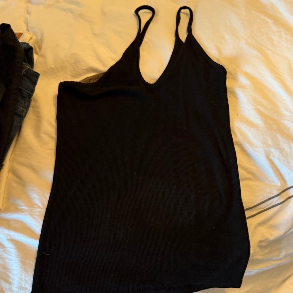 Enza Costa Black Camisole Top